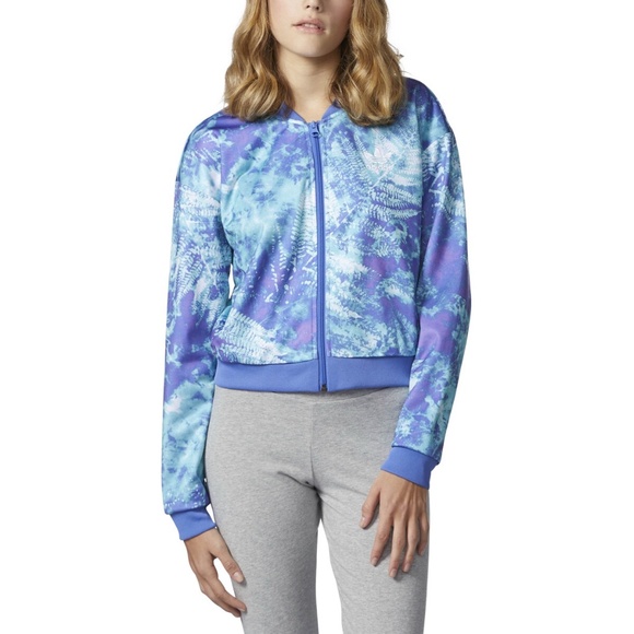 Adidas Originals Women’s Ocean Elements Cropped Track Jacket - Picture 1 of 12